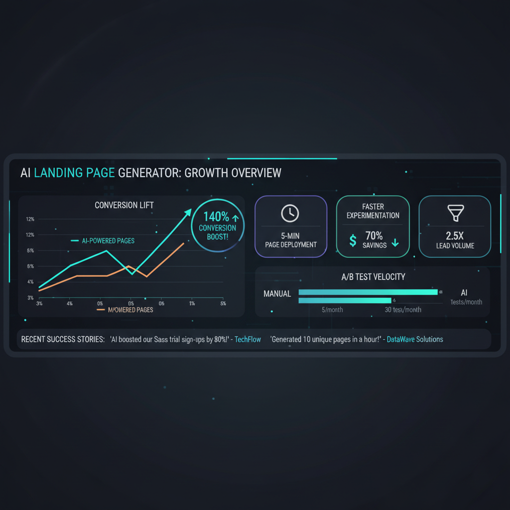 SaaS Growth: Benefits of AI Landing Page Generators