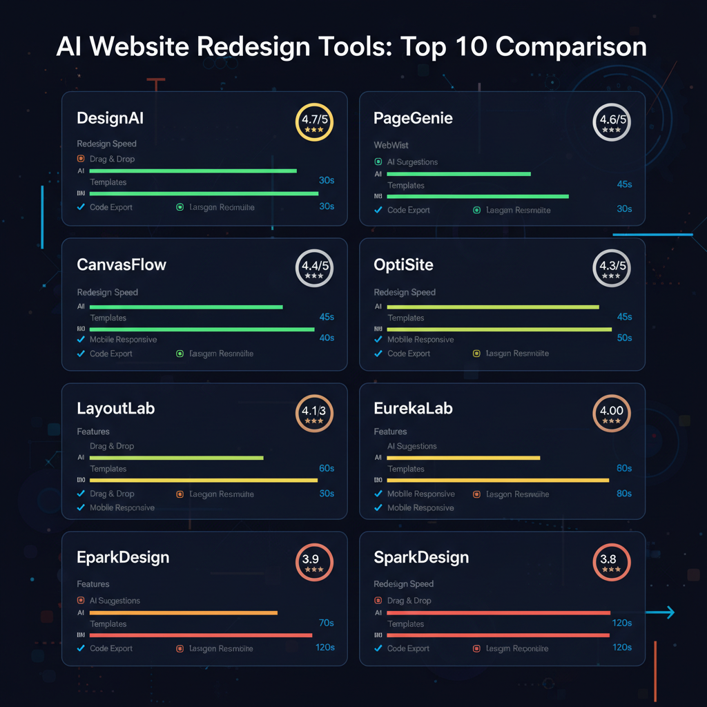 Top 10 AI Website Redesign Tools