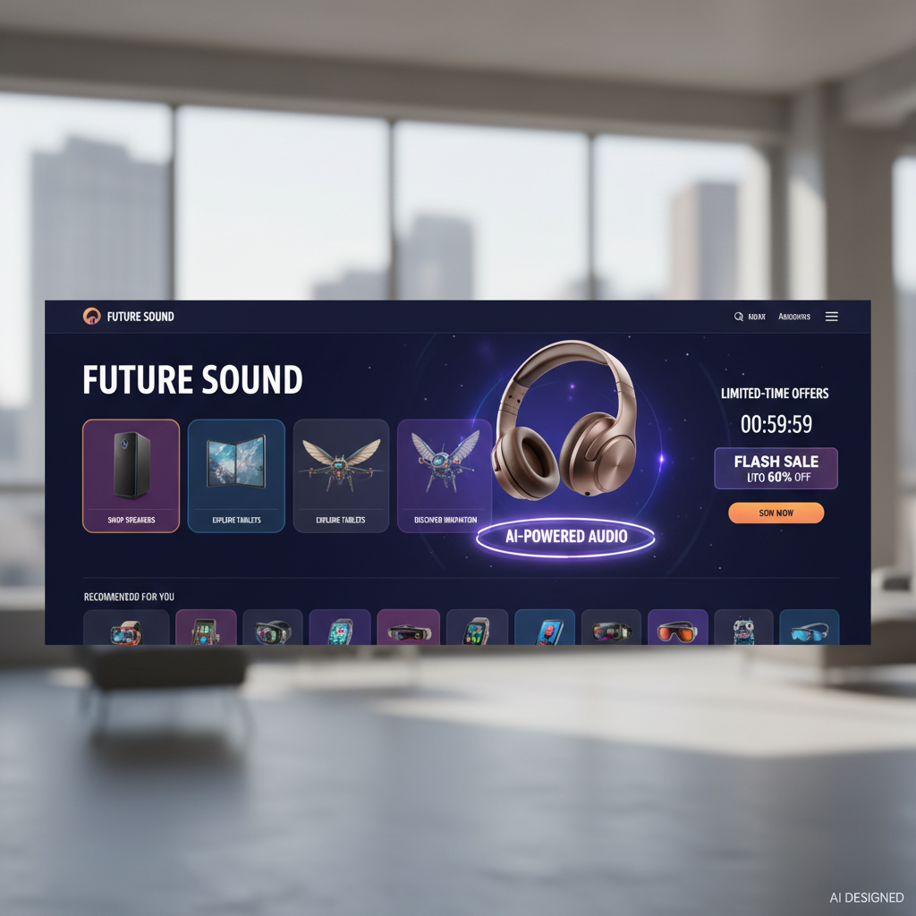 E-Commerce Storefront Redesigned with AI Grid Layout