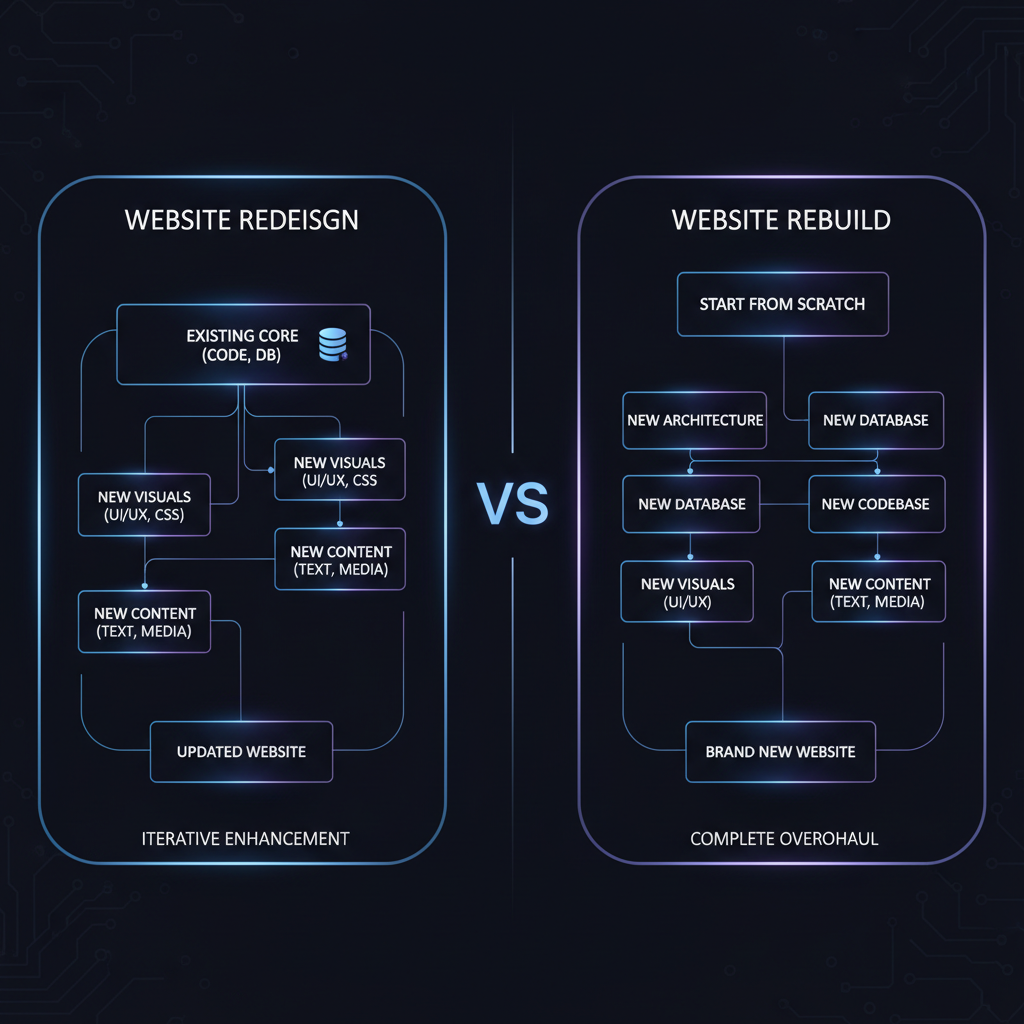 Website Redesign vs. Rebuild: Which is Right for You?